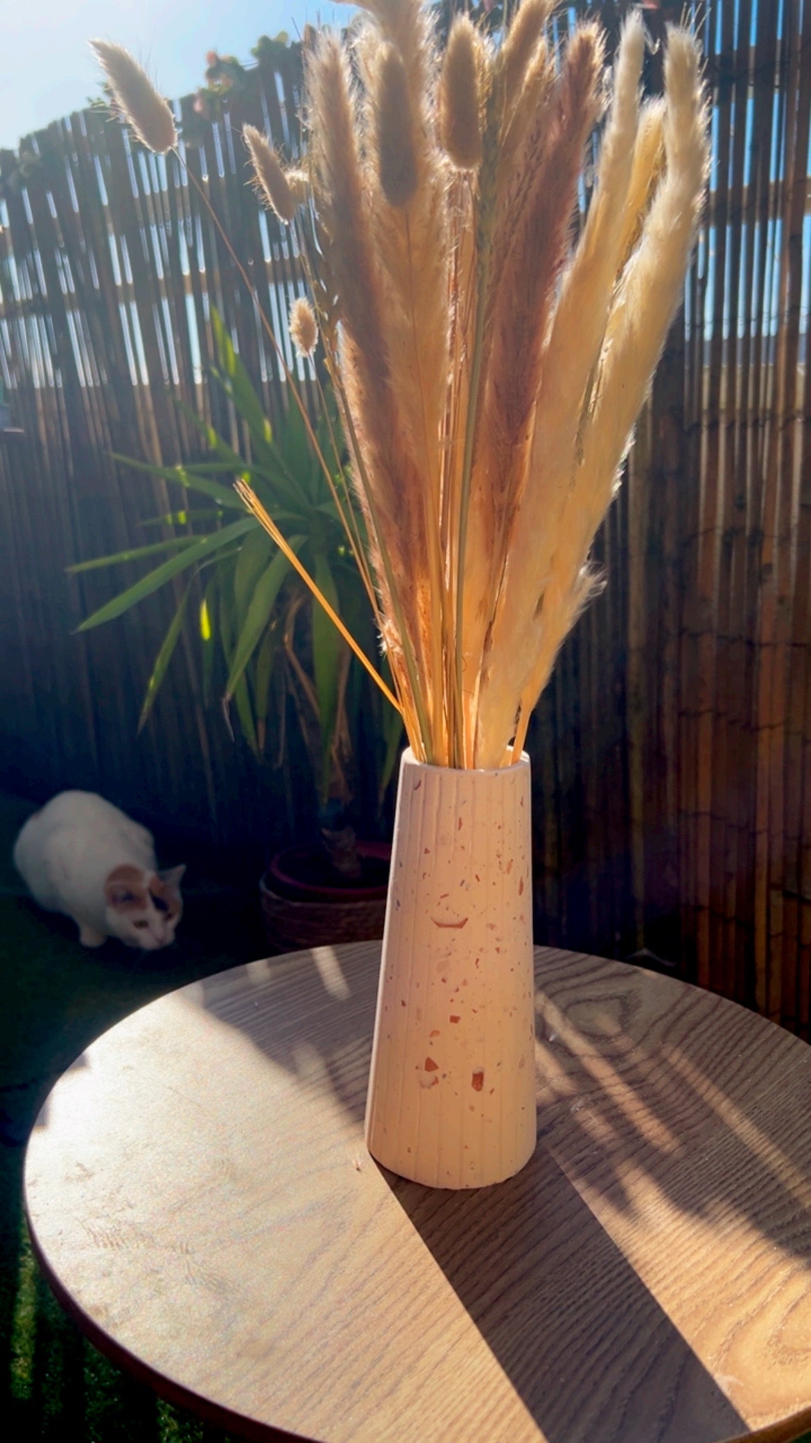 Grand vase terrazzo