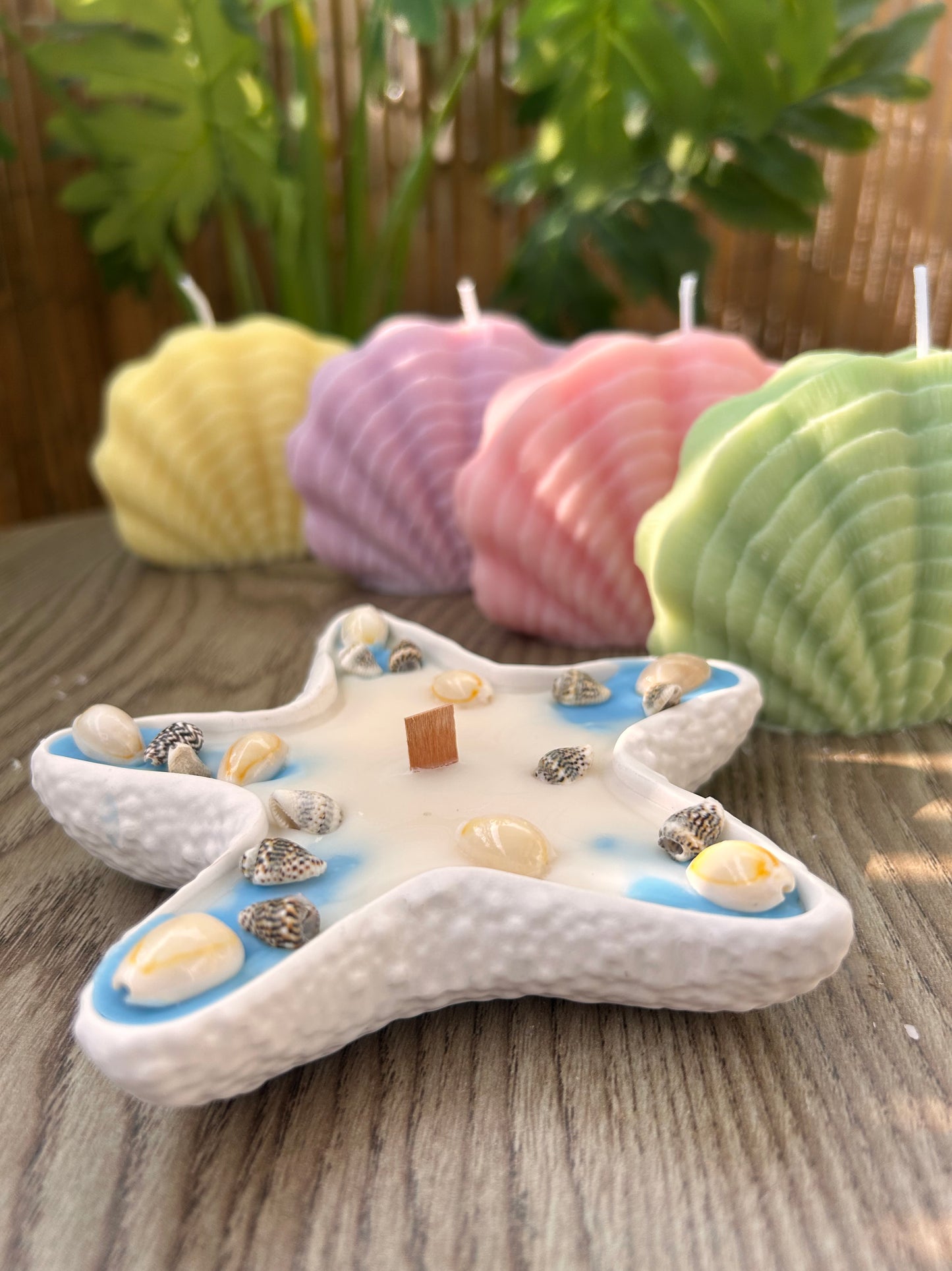 🌺 Étoile de Tahiti – Bougie artisanale parfumée au monoï