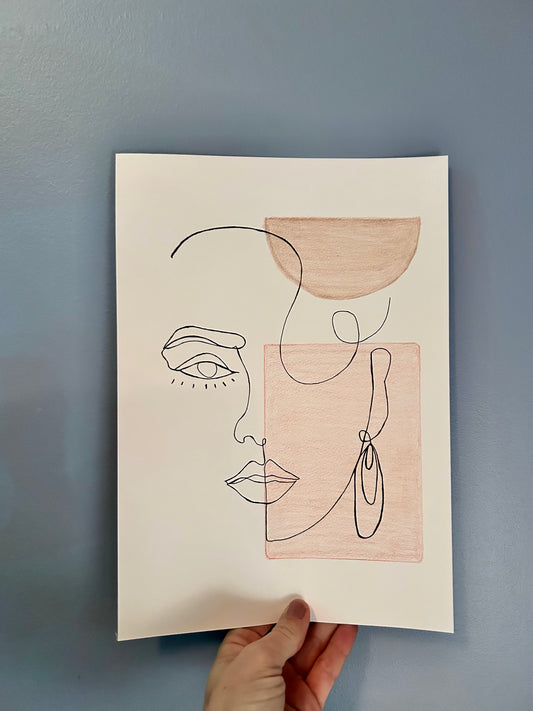 Visage minimaliste